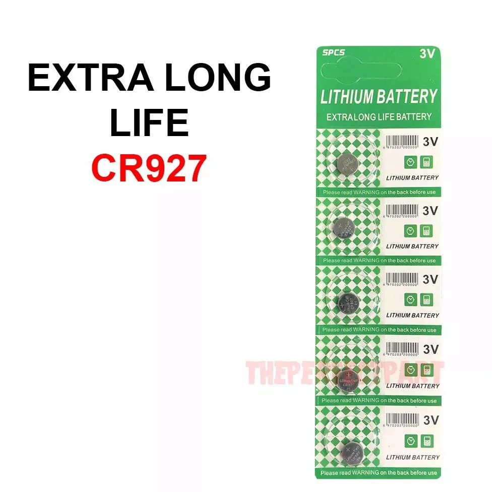 NShi NShi CR927 3V Lithium Coin Cell Battery 5 Pack — product photo