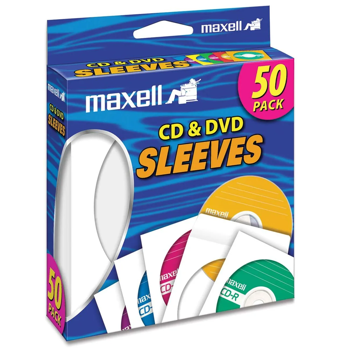 maxell maxell 190135 CD-400 DVD sleeves 50-pack — product photo