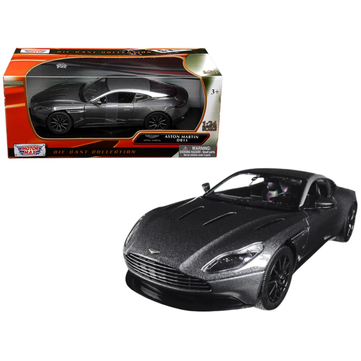 MOTORMAX MOTORMAX Aston Martin DB11 Silver 1/24 Diecast Vehicle — product photo