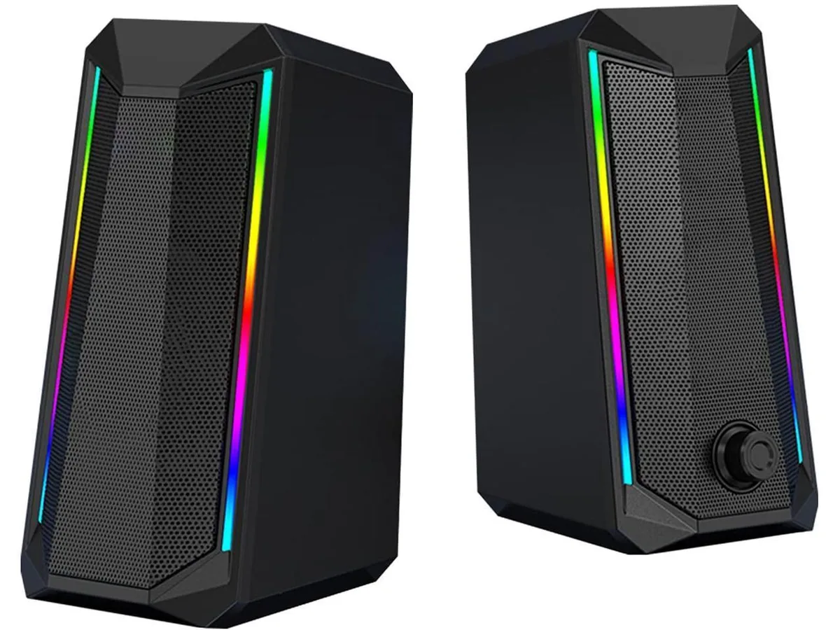 KEHIPI KEHIPI K1-3 2.0 USB speaker, RGB, 2×3 W, 3.5 mm AUX — product photo