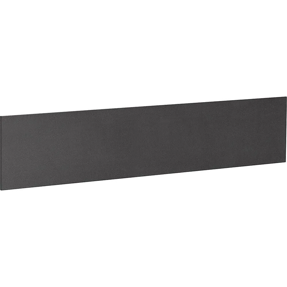 Lorell Lorell 69916 Essentials Hutch Tackboard 16.50" x 56.75" Black Fabric — product photo