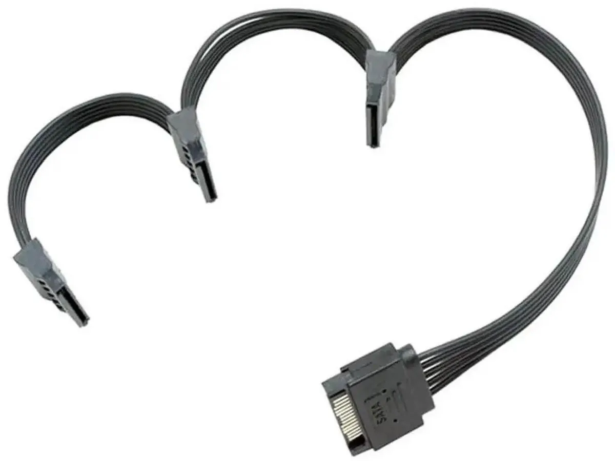 SMUGDESK SMUGDESK 1 to 3 SATA Power Splitter Cord 42cm 16.5inch — product photo