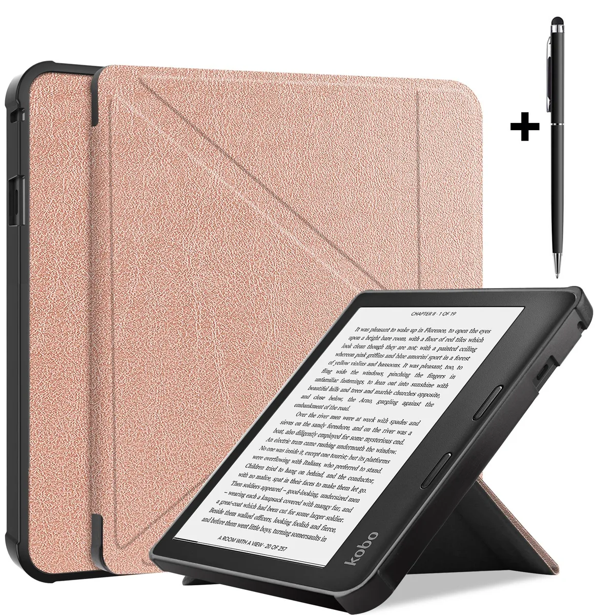 Werleo Werleo Slim Case for Kobo Sage 8.0 inch 2021 Rose Gold laptop case — product photo
