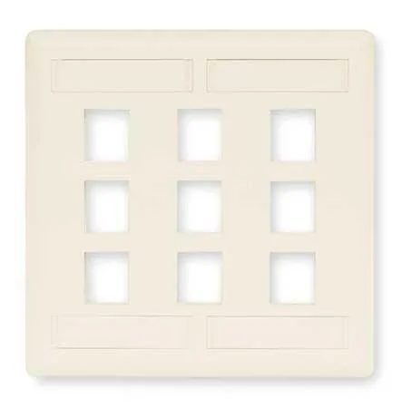 Hubbell Incorporated Hubbell Incorporated AFP14W 4-Port White Plastic Wall Plate — product photo
