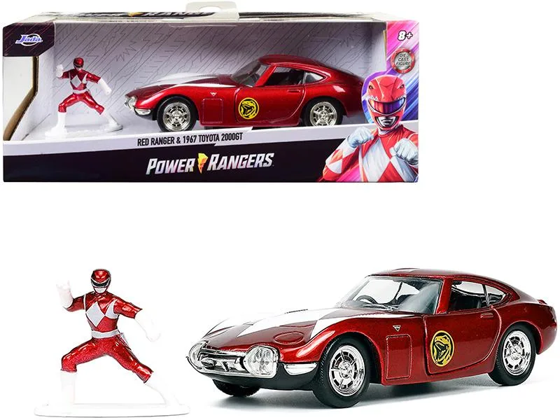 Jada Jada 1967 Toyota 2000GT RHD Red Metallic Power Rangers Hollywood Rides 1/32 Diecast Vehicle — product photo