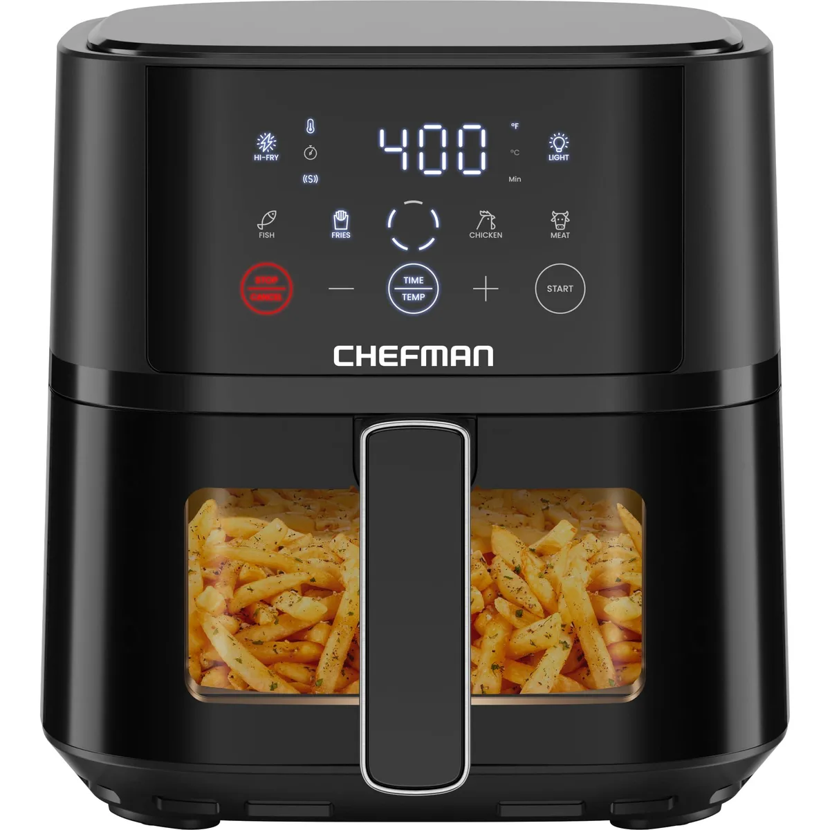  Chefman TurboFry Touch Easy-View 4 QT Air Fryer Black — product photo