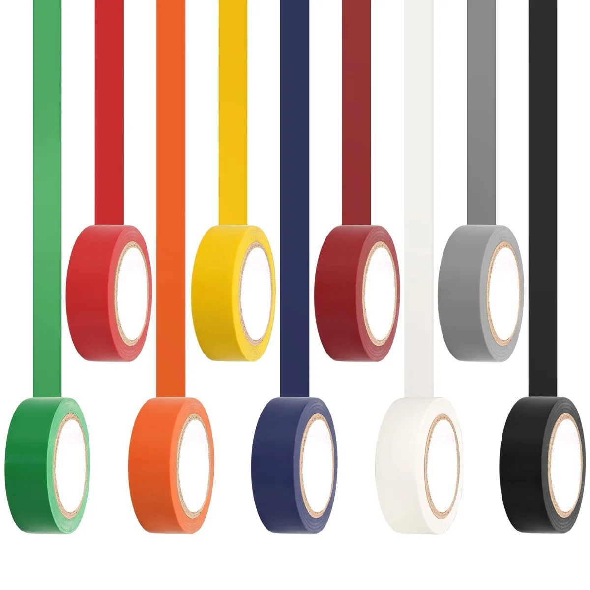  SHEYONGBY ELE-TAPE9 electrical tape 9-pack .7 in × 30 ft 600 V 80 °C/176 °F — product photo