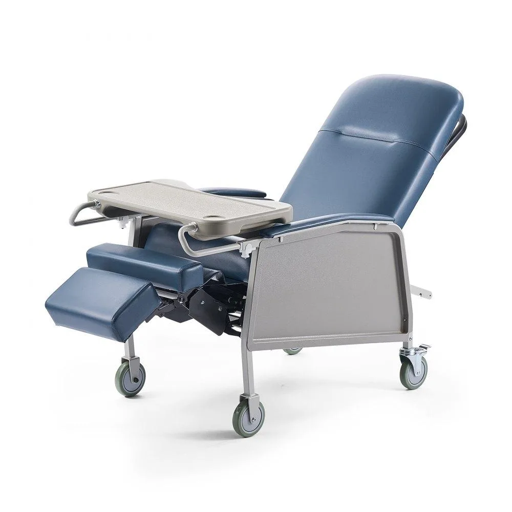 VEVOR VEVOR D574-BR Geri Chair Recliner White Frame Blue Seat 250 lbs — product photo