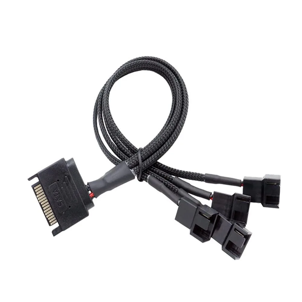 Vszerda Vszerda SATA to 3 / 4 Pin Fan Adapter 1-to-4 27cm — product photo
