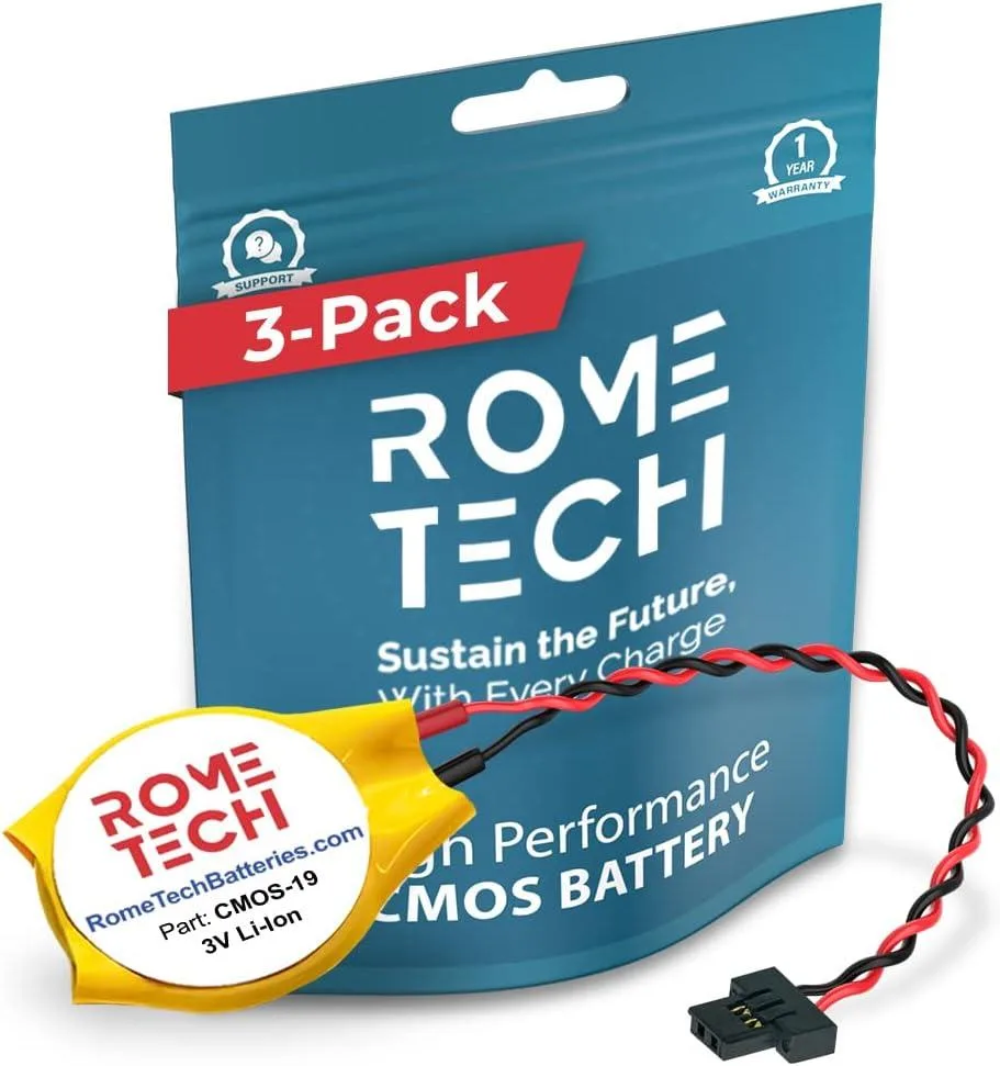 PISKEKAT PISKEKAT CR1220W 3V CMOS battery 2-wire FI connector 3-pack — product photo