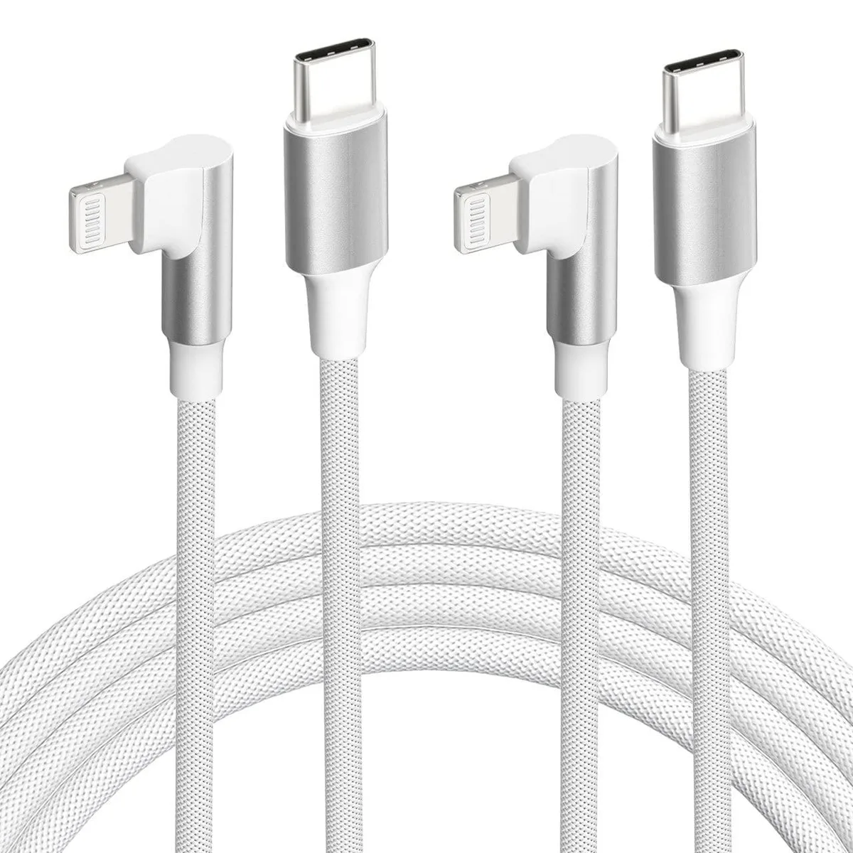 MCHOSE MCHOSE USB-C to Lightning 2-pack 6 ft 90° MFi 20 W — product photo