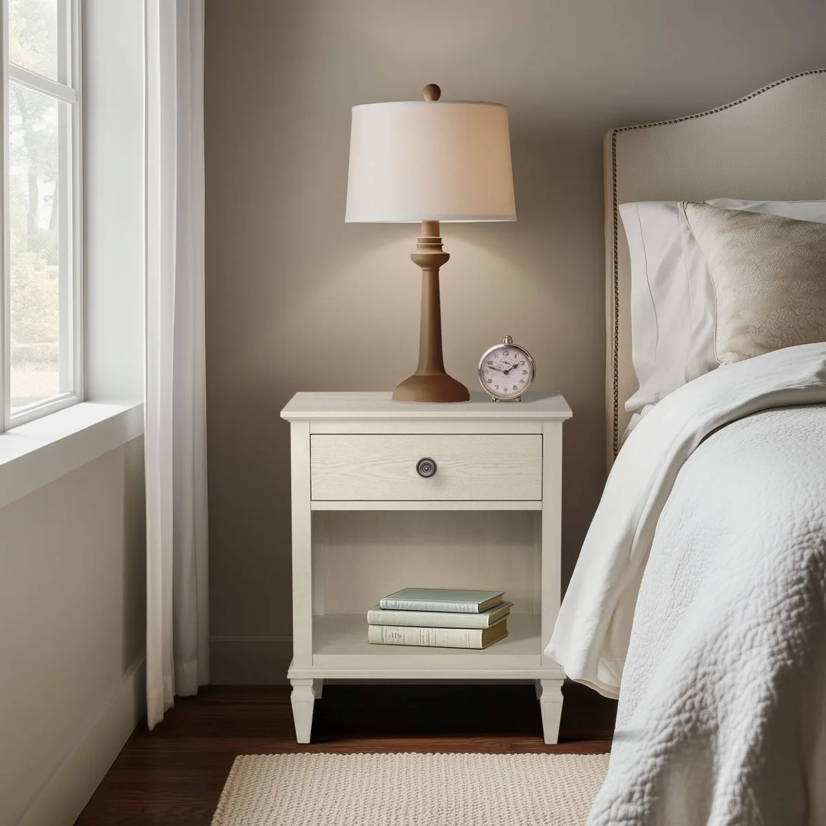 tuphen tuphen Victoria Nightstand Antique Cream 24W 19D 29H — product photo