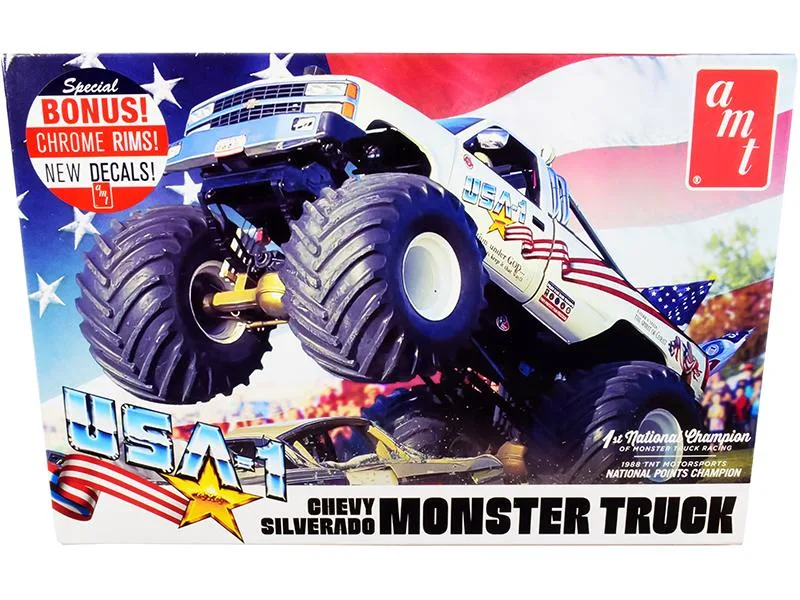 AMT AMT 1252 Chevrolet Silverado USA-1 Monster Truck 1/25 Scale Kit — product photo