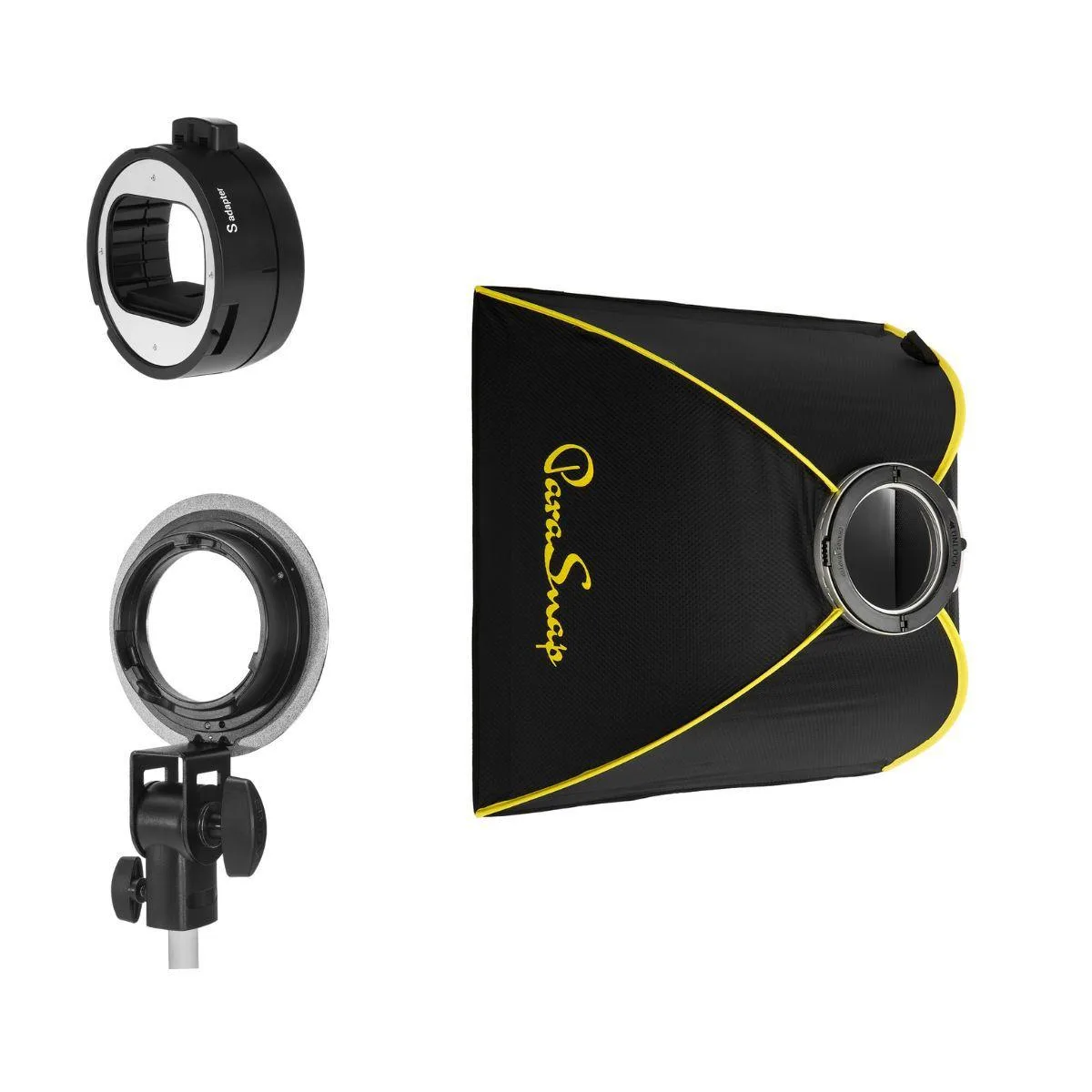 Glow Edge Glow Edge ParaSnap 24x24" Square SterlingFibre Softbox with OTA-S Speedlight Mount Adapter — product photo