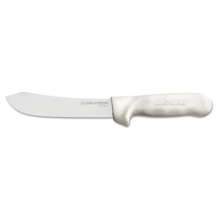 Dexter-Russell Dexter-Russell 6 in butcher knife white polypropylene handle 11 in overall — product photo