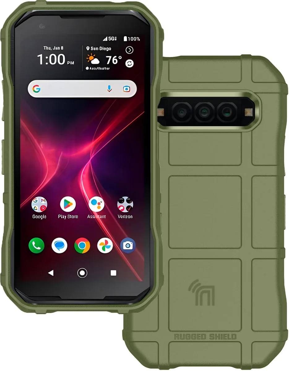 Nakedcellphone Nakedcellphone Special Ops Rugged Shield Case for Kyocera DuraForce Pro 3 Olive Green E7200 — product photo
