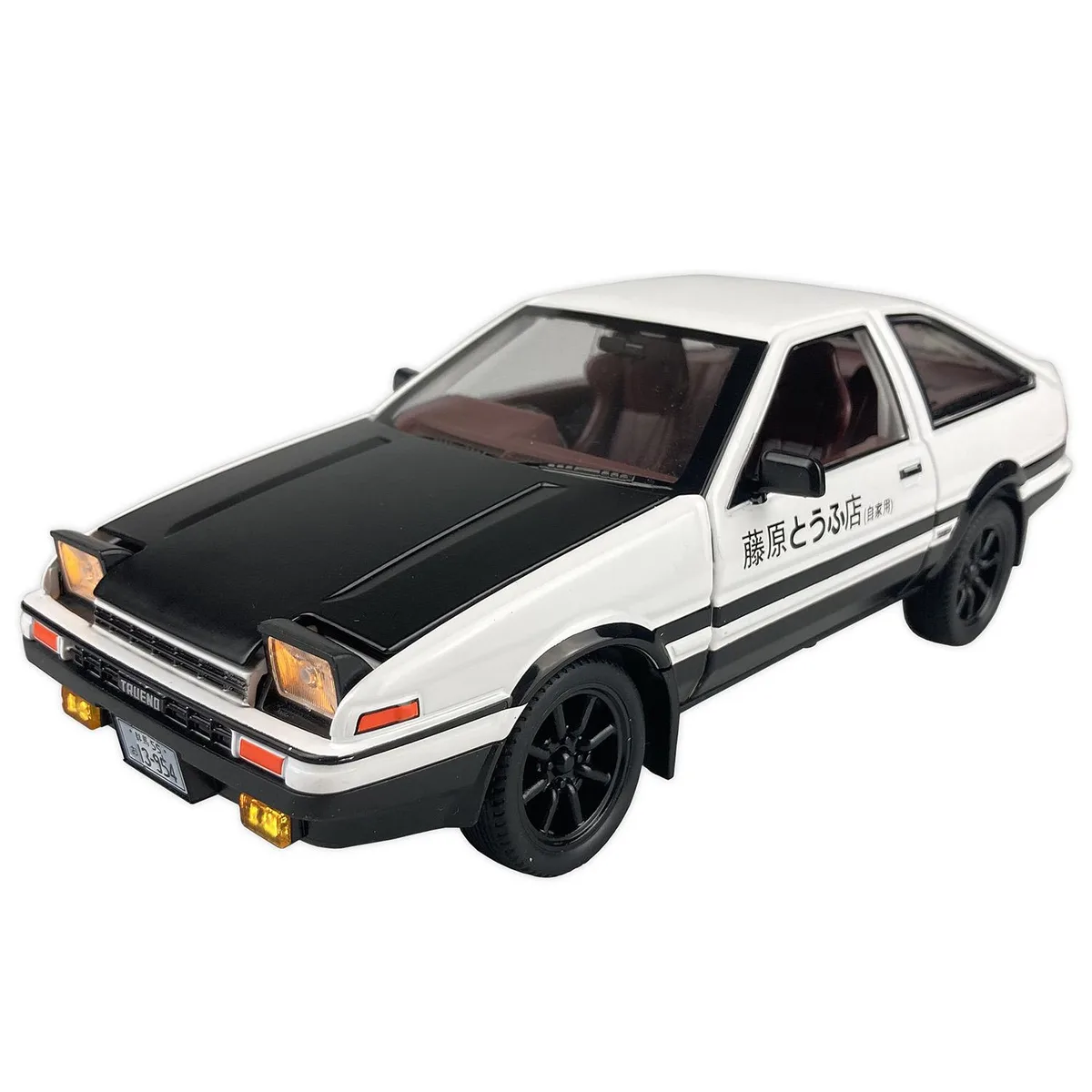 MiniAuto MiniAuto 1:20 Scale Initial D Trueno AE86 Sprinter Alloy Diecast Vehicle (Black & White) — product photo