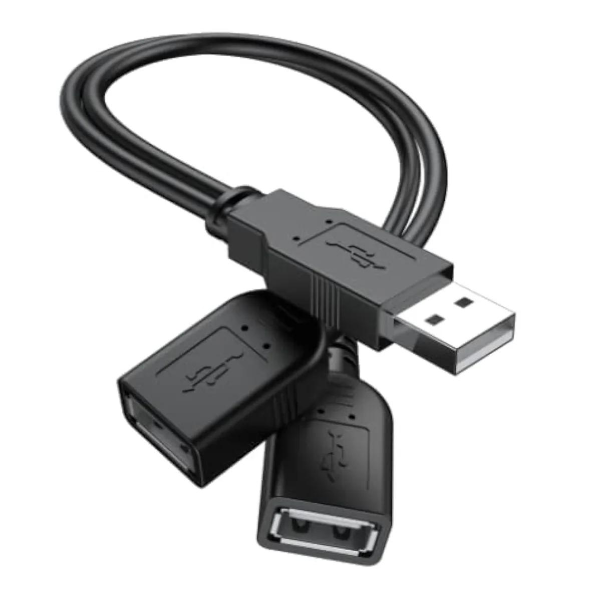 Kootion Kootion USB 2.0 A Male to 2 Female Y Splitter Cable 30cm 2026 Upgraded — product photo