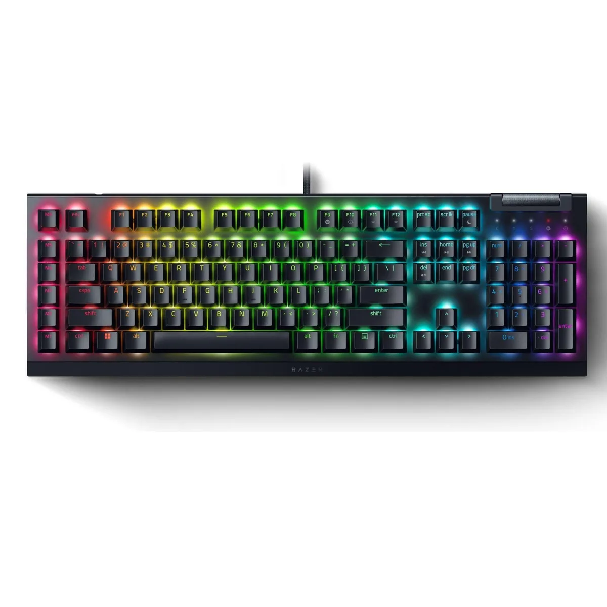  Razer BlackWidow V4 X Mechanical Gaming Keyboard Yellow Switches Black — product photo