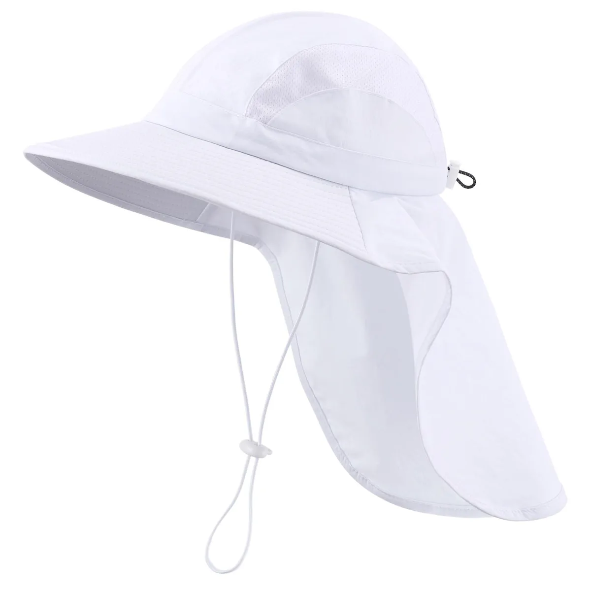 Home Prefer HP0555-WT UPF 50+ Sun Hat with Neck Flap Black — product photo