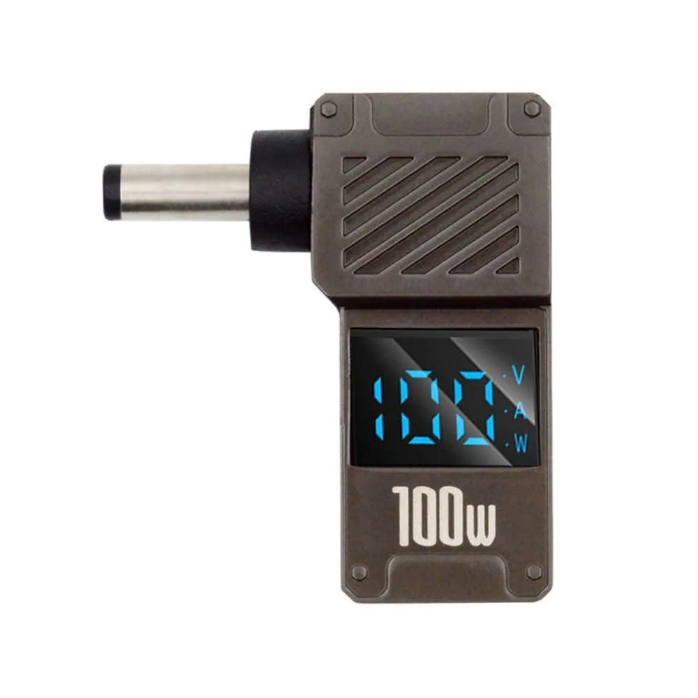 LORDWORLD LORDWORLD USB-C PD Adapter 100W 20V 5A DC 4.0×1.3mm 90° LED Display — product photo