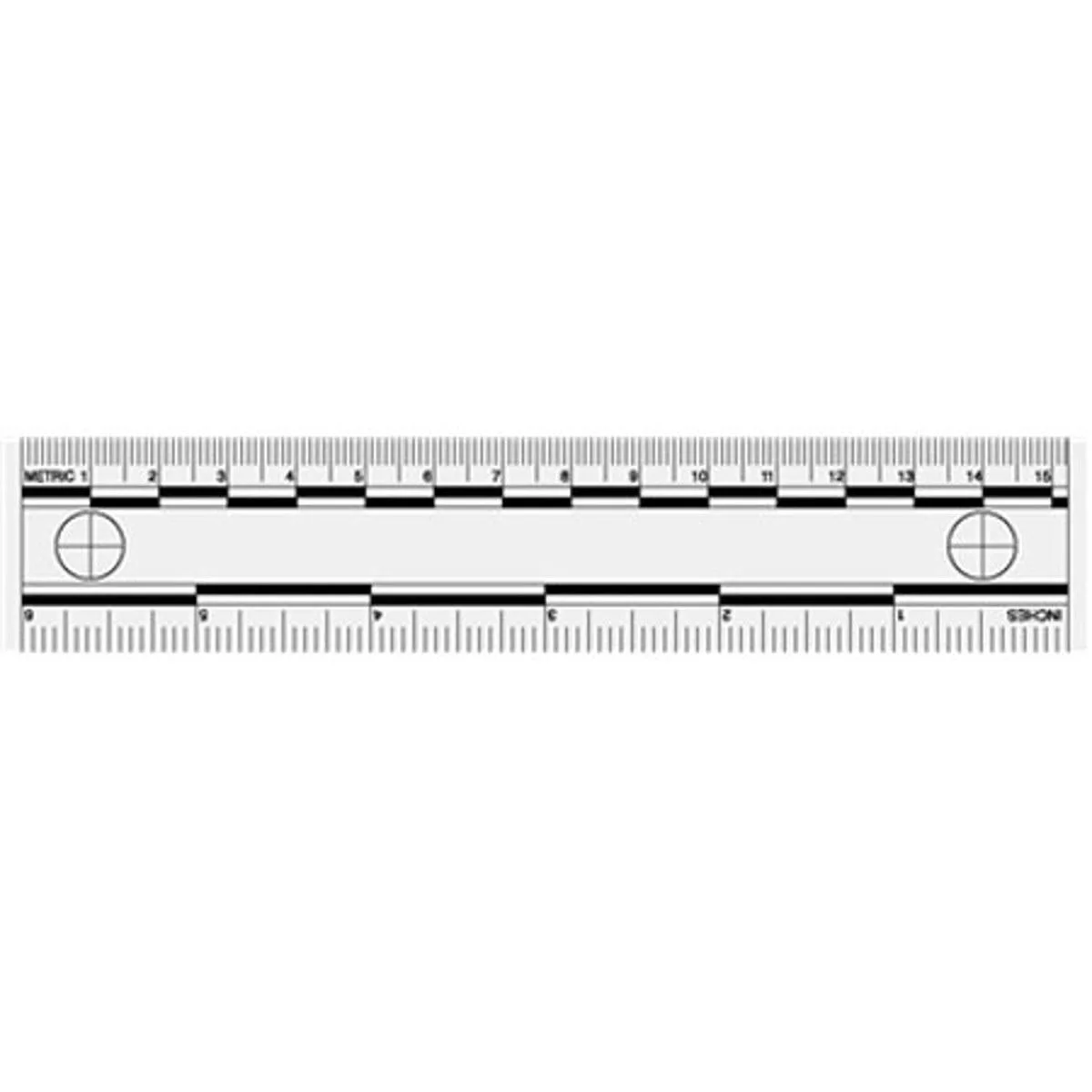 Sirchie Sirchie 6" Vinyl Photo Evidence Scale 10-pack Transparent PPS404 — product photo