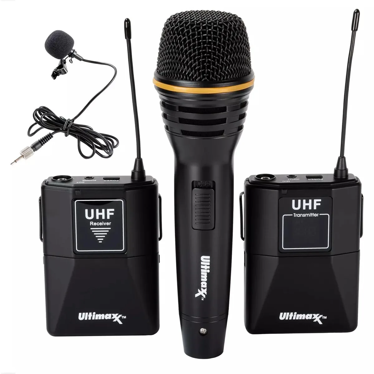 Ultimaxx Ultimaxx Wireless Mic Kit Lavalier Handheld Case camera accessory — product photo