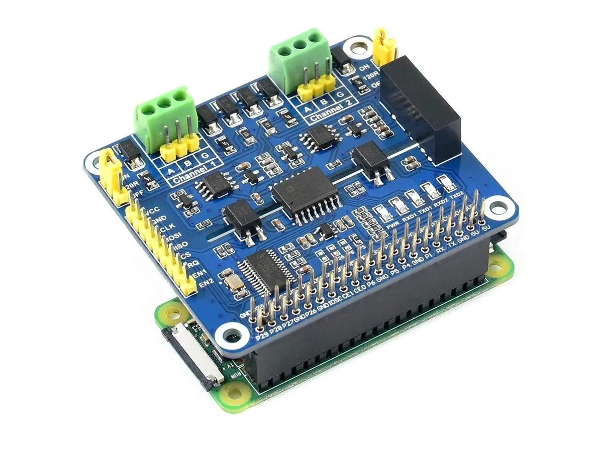 LORDWORLD LORDWORLD 2-Channel Isolated RS485 Expansion HAT development board — product photo