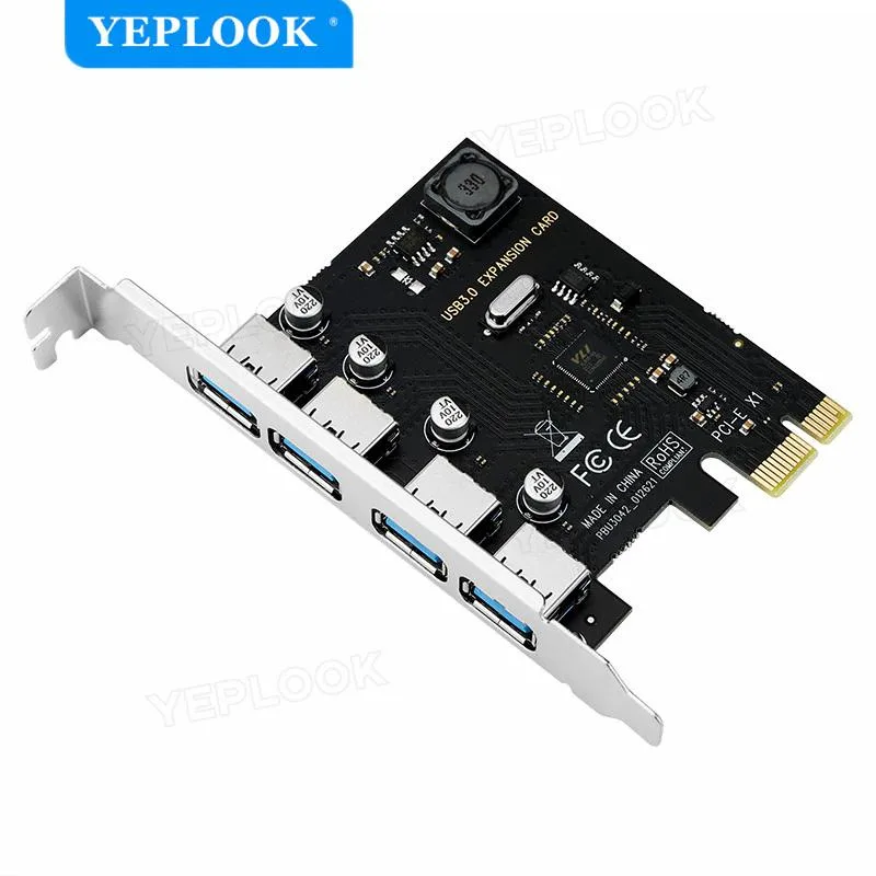 YEPLOOK YEPLOOK 4 Port USB 3.0 PCI-E X1 Expansion Card — product photo
