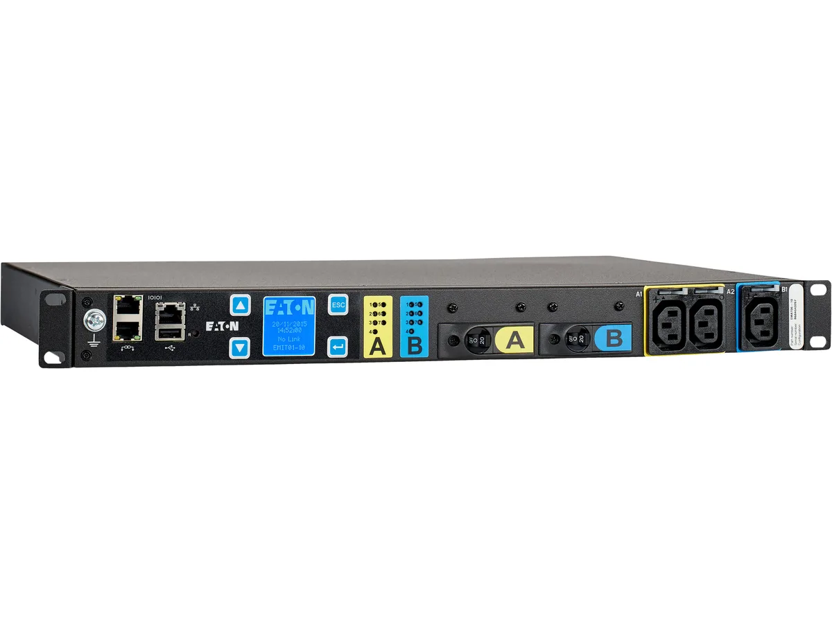 Eaton Eaton EMAT08-10 1U Horizontal 8-Outlet Managed PDU 120 V 1.44 kVA — product photo