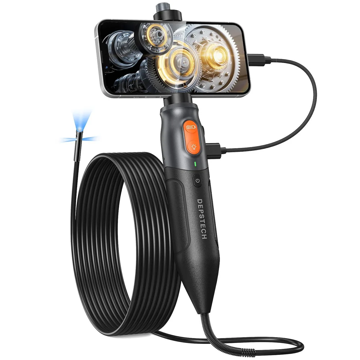 KEHIPI KEHIPI NTC52 Triple Lens Endoscope 1080P 10FT USB Black — product photo