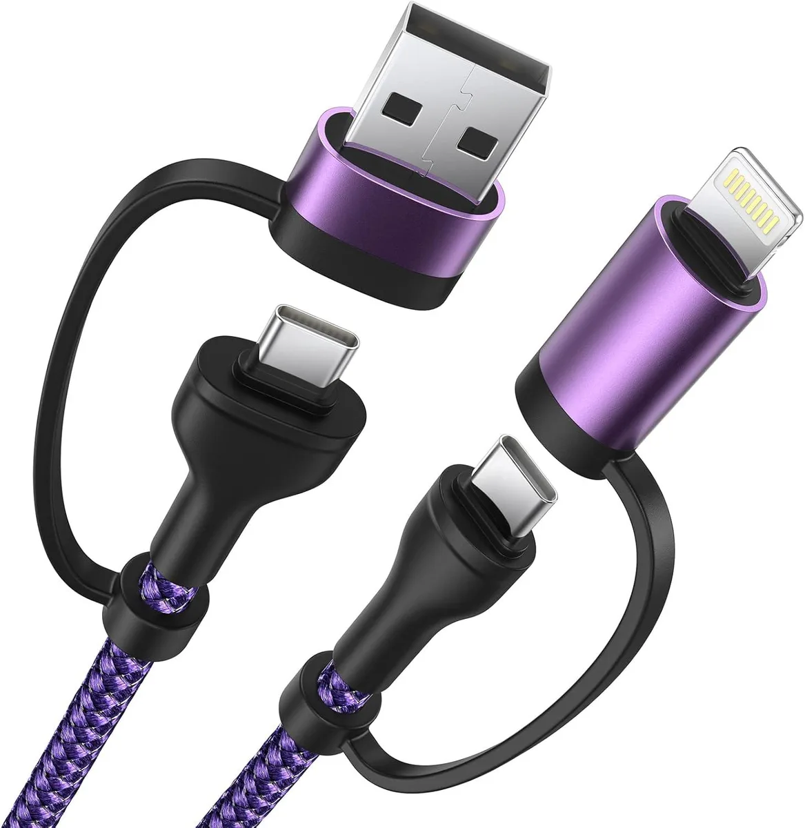 Miimall Miimall 4 in 1 Charging Cable 60W 6.6ft MFi Certified — product photo