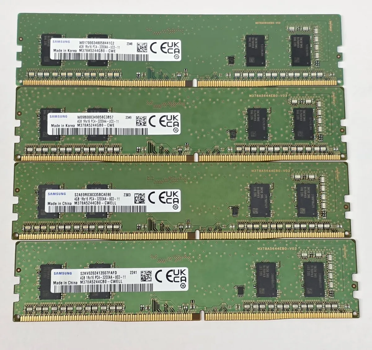 Lenovo Lenovo M378A5244CB0-CWELL 16GB (4x4GB) DDR4 3200MHz desktop RAM — product photo