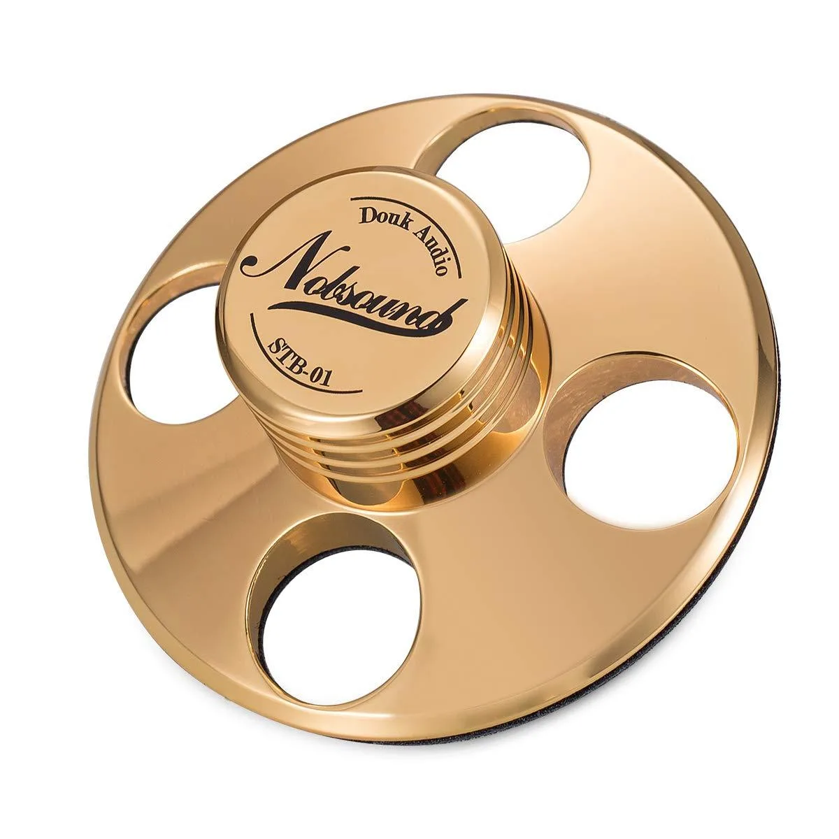 Gold zinc-alloy record weight disc 230g