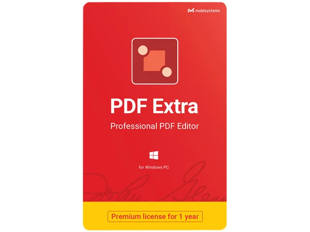 MobiSystems MobiSystems PDF Extra Professional PDF Editor 1 Year Windows Download — product photo
