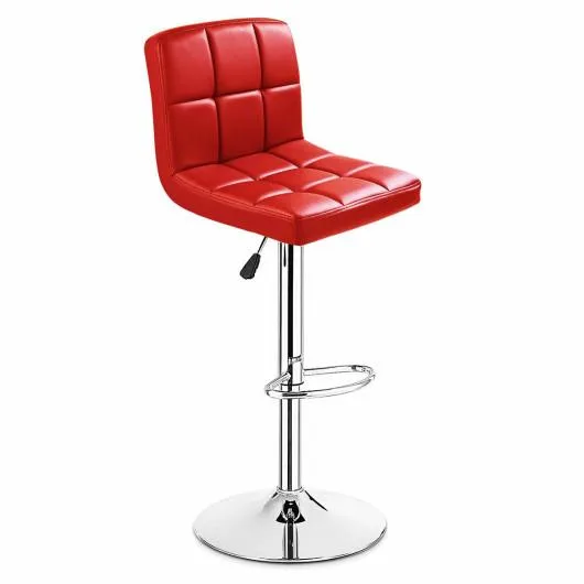 SlickBlue SlickBlue Swivel Barstool Red 30 inch Set of 2 — product photo