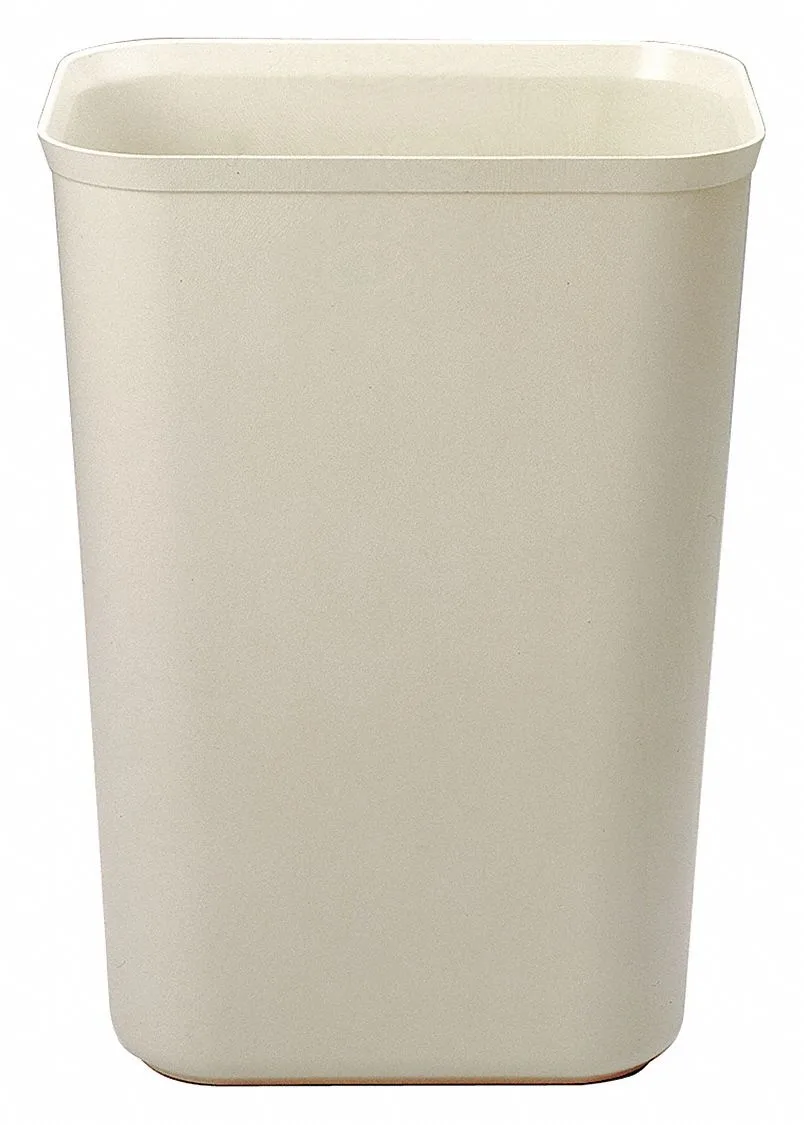 Rubbermaid Commercial Rubbermaid Commercial 254400BG 10 gal Fire-Resistant Fiberglass Wastebasket Beige — product photo