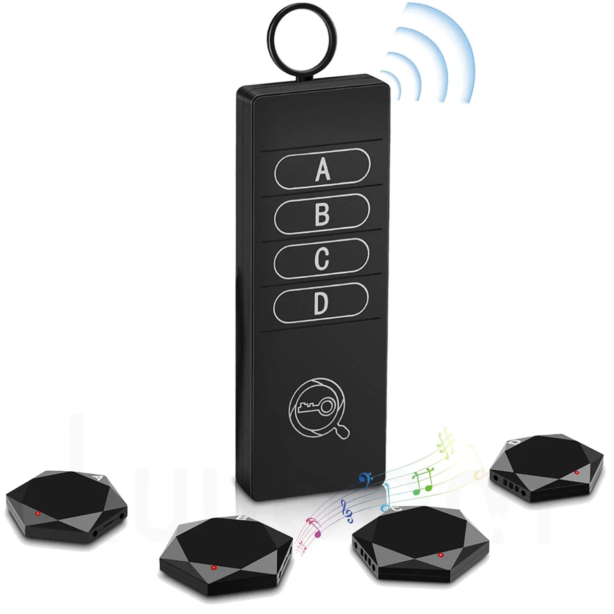  PAW TF04C Key Finder 1 Transmitter 4 Receivers 80 dB+ 50 m Pet - Tech — product photo