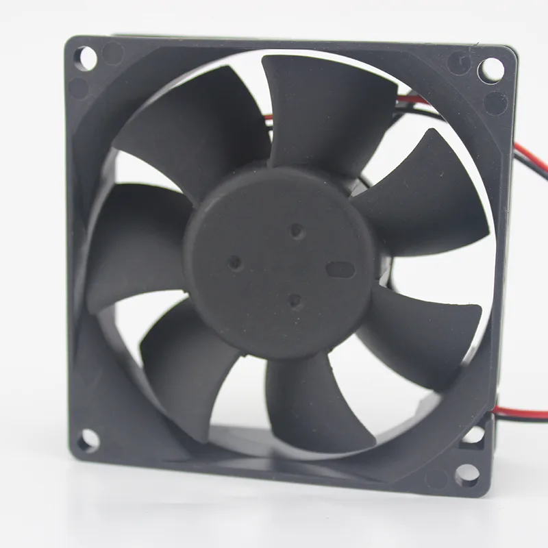 Black square 8025 frame with central rotor and four corner mounting holes