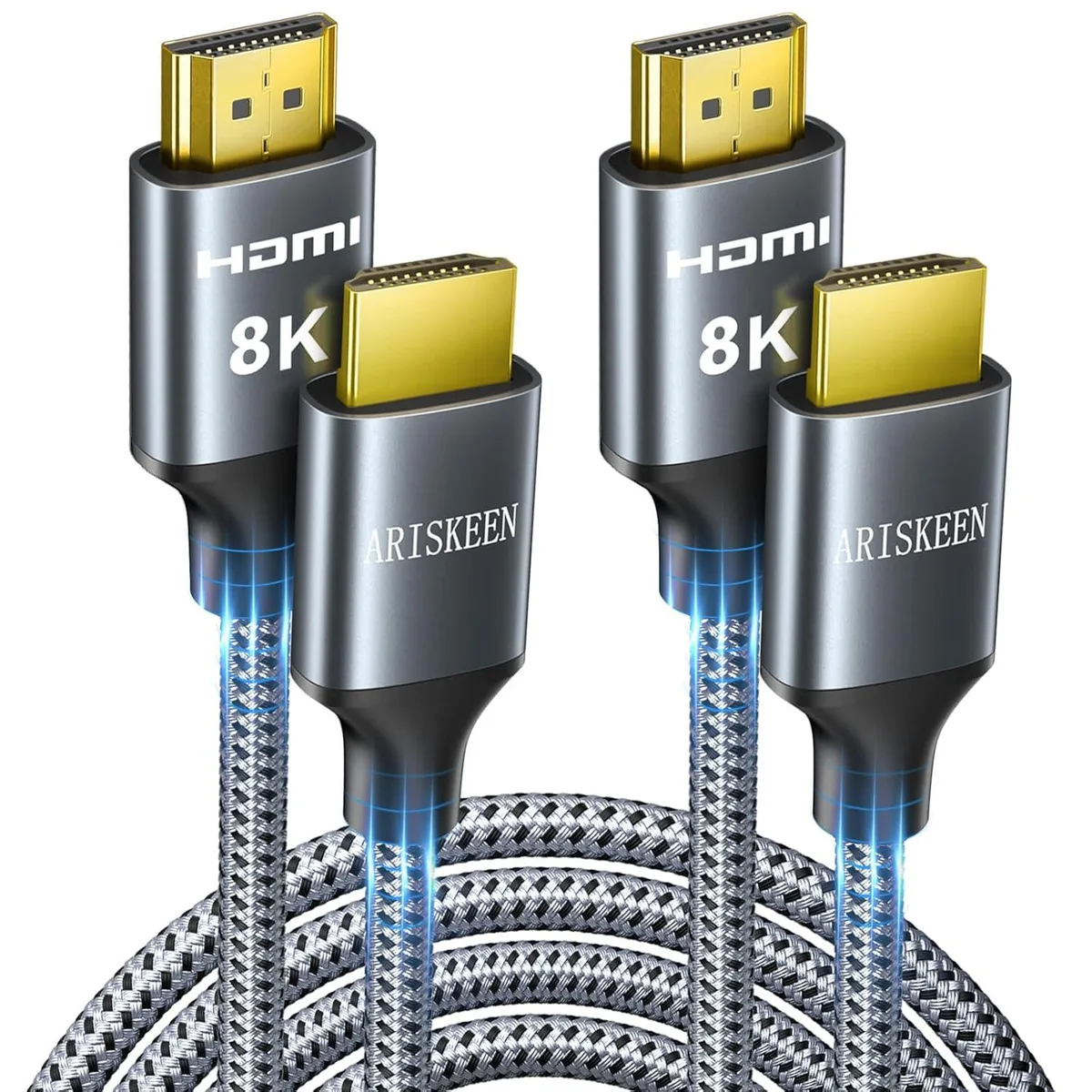 Keyence Keyence Audio Video Converter HDMI 2.1 48Gbps 8K 60Hz 4K 120Hz 144Hz 12FT 2-Pack — product photo