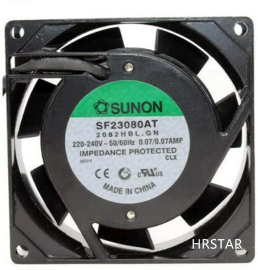 NDLIULEI NDLIULEI SF23080AT.2082HBL 80x80x25mm 220-240VAC Ball Bearing Case Fan — product photo