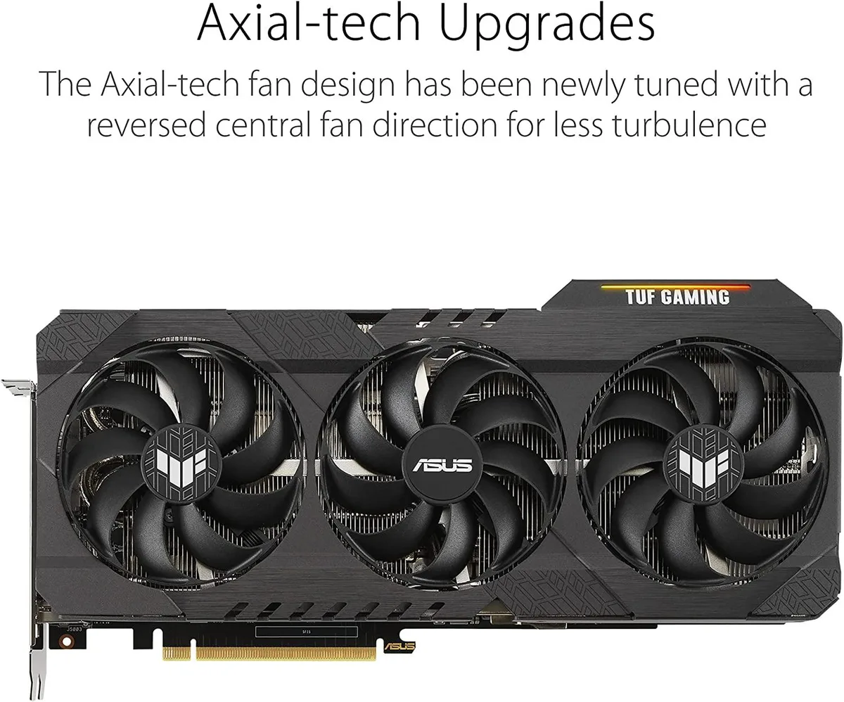 ASUS ASUS GeForce RTX 3080 Ti TUF GAMING OC 12GB GDDR6X graphics card — product photo