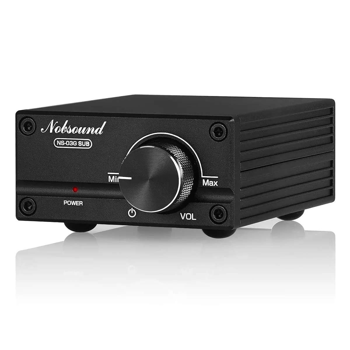 LORDWORLD LORDWORLD NS-03G 100W Subwoofer Amplifier Black streaming audio — product photo