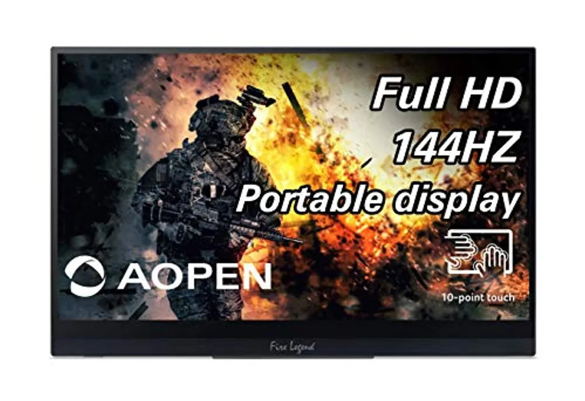 AOpen AOpen 16PG7QT Pbmiuuzx 15.6-inch Full HD Portable Touch Monitor 144Hz — product photo