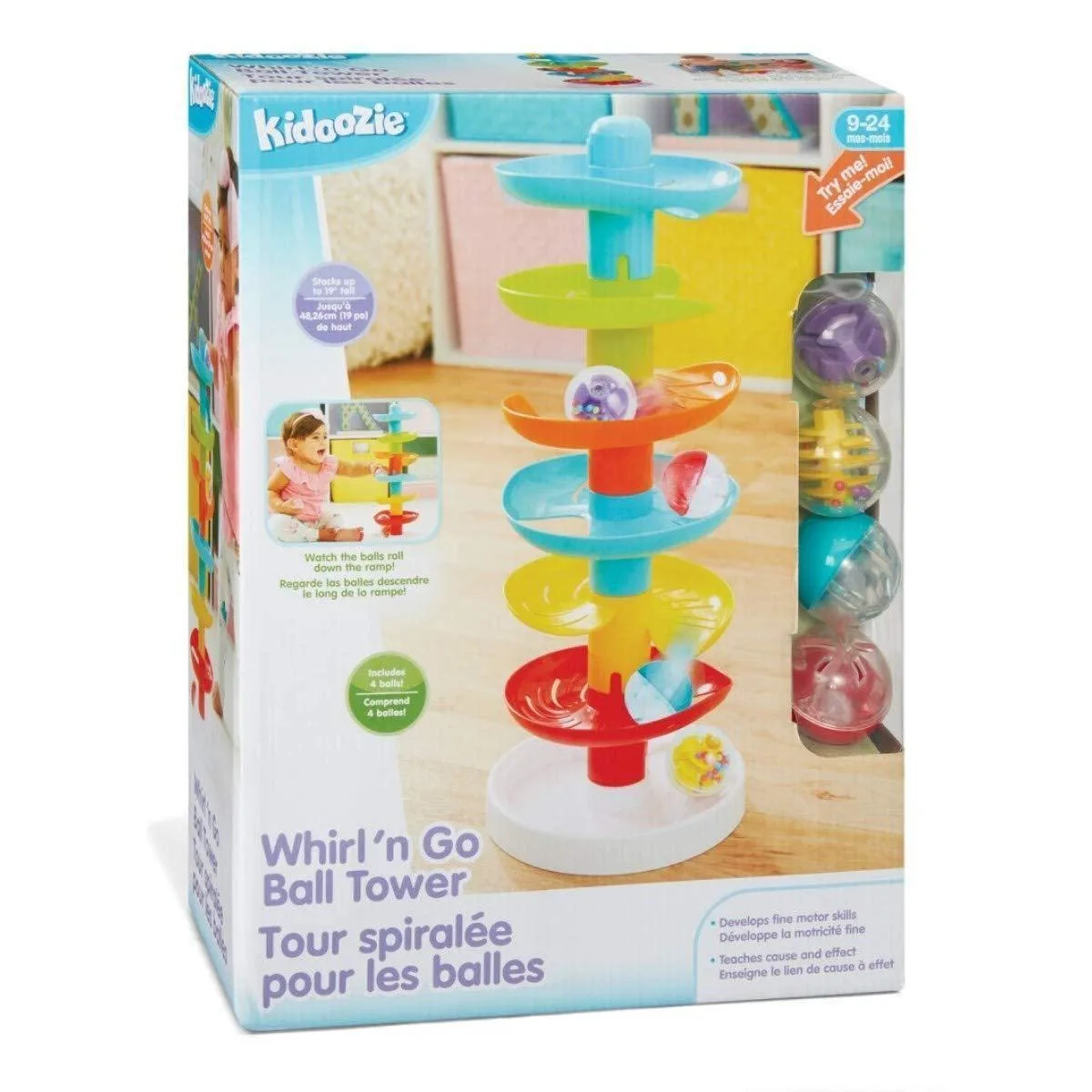  Kidoozie Whirl 'N Go Ball Tower Activity Centre 24 months — product photo