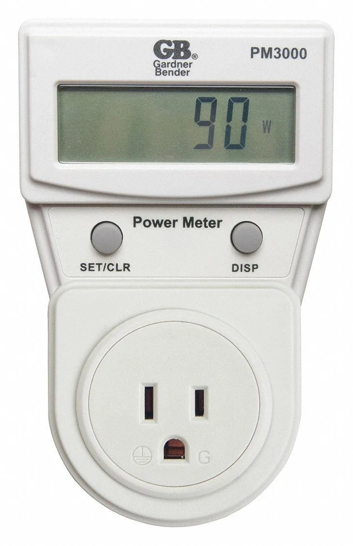 Gardner Bender power usage meter 125VAC 10A LCD display