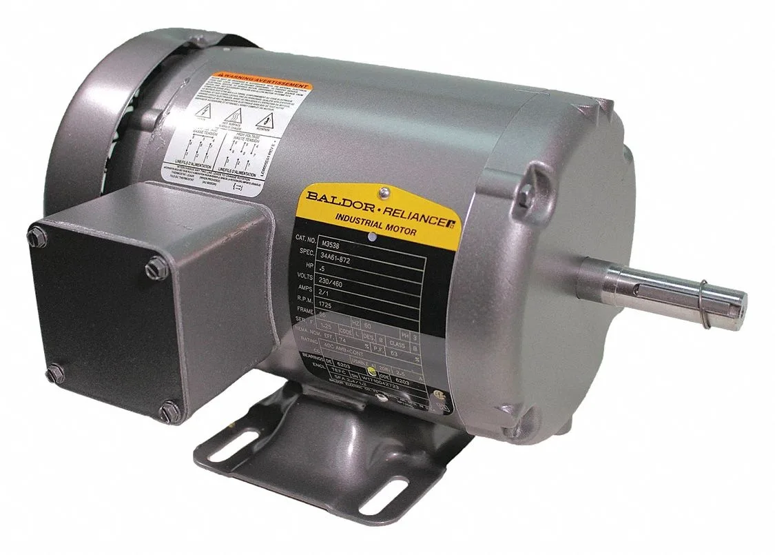 Baldor Electric Baldor Electric M3538 three-phase machinery motor 1/2 HP 56 frame 230/460V 1725 RPM — product photo