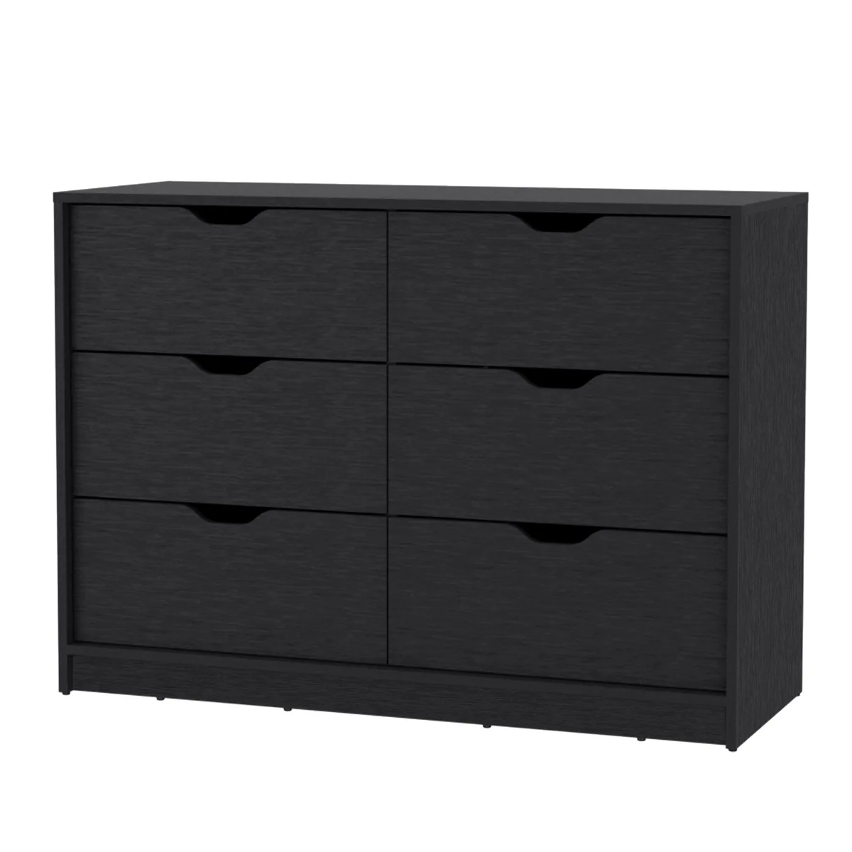 FM FURNITURE FM FURNITURE Dillon 4 Drawers Dresser Black 42"W 30"H 16"D — product photo