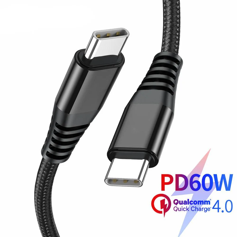 HANNORD HANNORD USB C to USB C Cable 60W 2 Pack 4ft Black — product photo