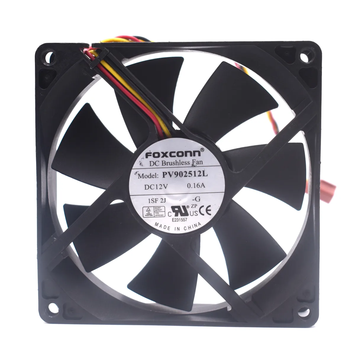 SXDOOL SXDOOL 90mm 3-pin case fan 12V 0.16A 2500RPM 19dB — product photo